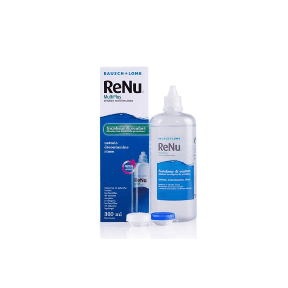 produit entretien lentille Renu nettoyage hydratation AZZABI OPTIC