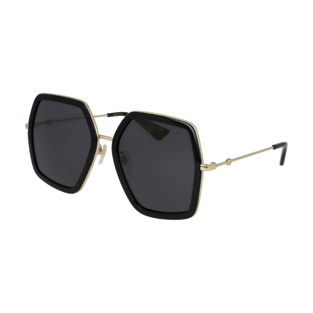 lunette de soleil Gucci 0106S modèle oversize avec logo GG doré
