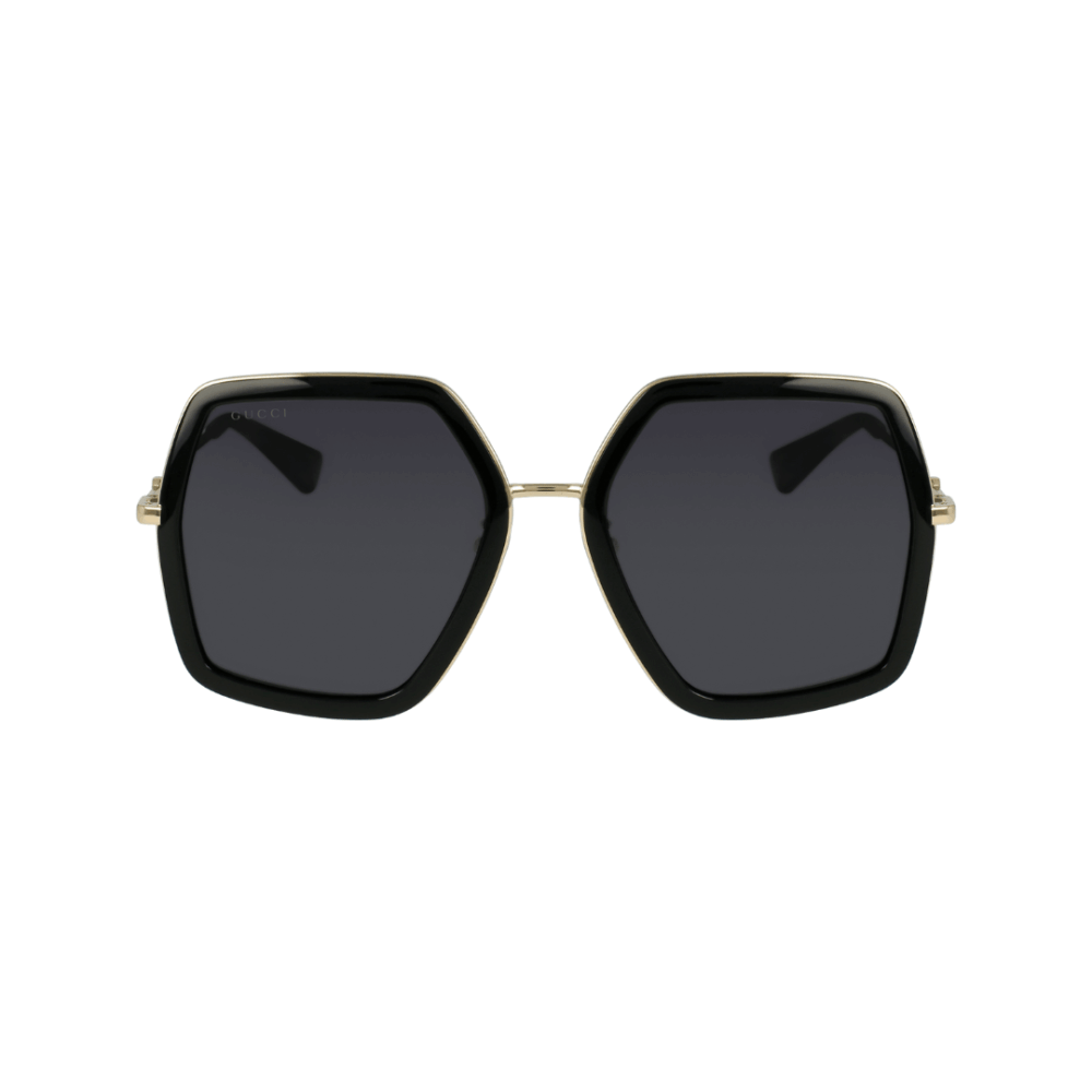 lunette de soleil Gucci 0106S modèle oversize avec logo GG doré