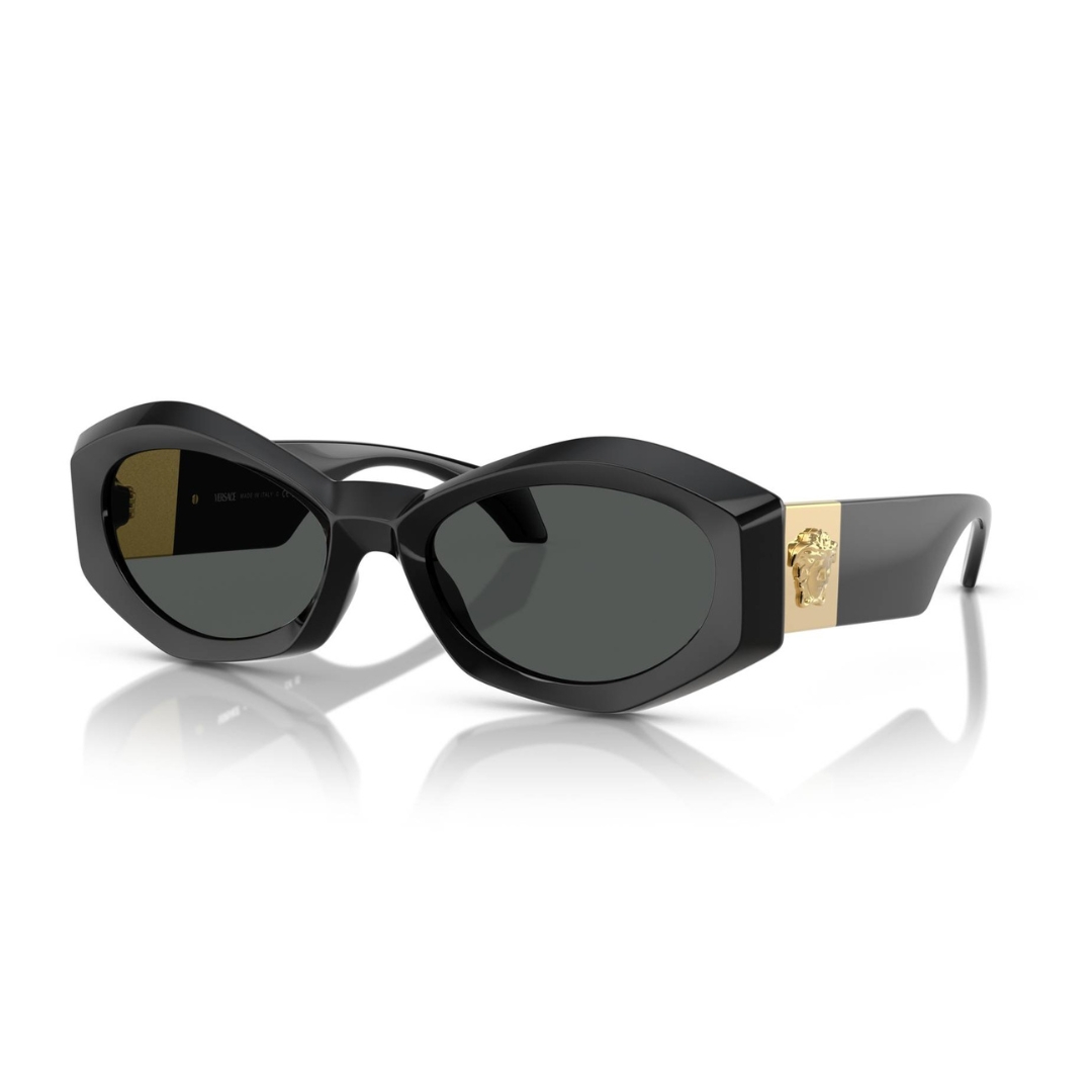Lunettes de soleil Versace VE4466U noir oversize de luxe