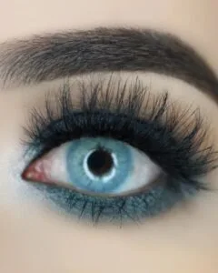 Lentilles FreshTone Aqua Blue sans contour effet naturel
