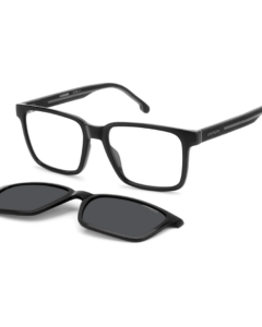 Lunettes de vue clip on Carrera CA8069/CS pour homme - Modèle carré noir avec système magnétique