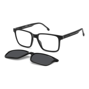 Lunettes de vue clip on Carrera CA8069/CS pour homme - Modèle carré noir avec système magnétique