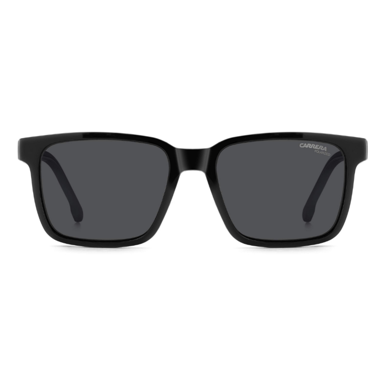 Lunettes de vue clip on Carrera CA8069/CS pour homme - Modèle carré noir avec système magnétique