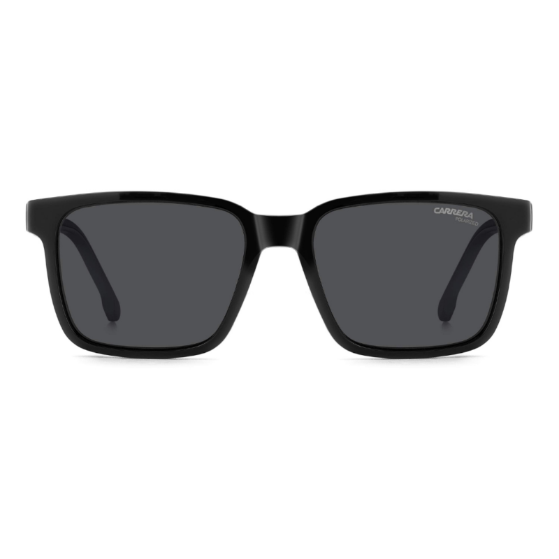 Lunettes de vue clip on Carrera CA8069/CS pour homme - Modèle carré noir avec système magnétique
