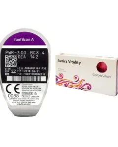 lentilles de vue Avaira CooperVision silicone hydrogel myopie boîte de 3