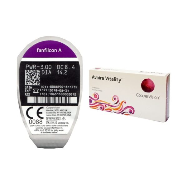 lentilles de vue Avaira CooperVision silicone hydrogel myopie boîte de 3