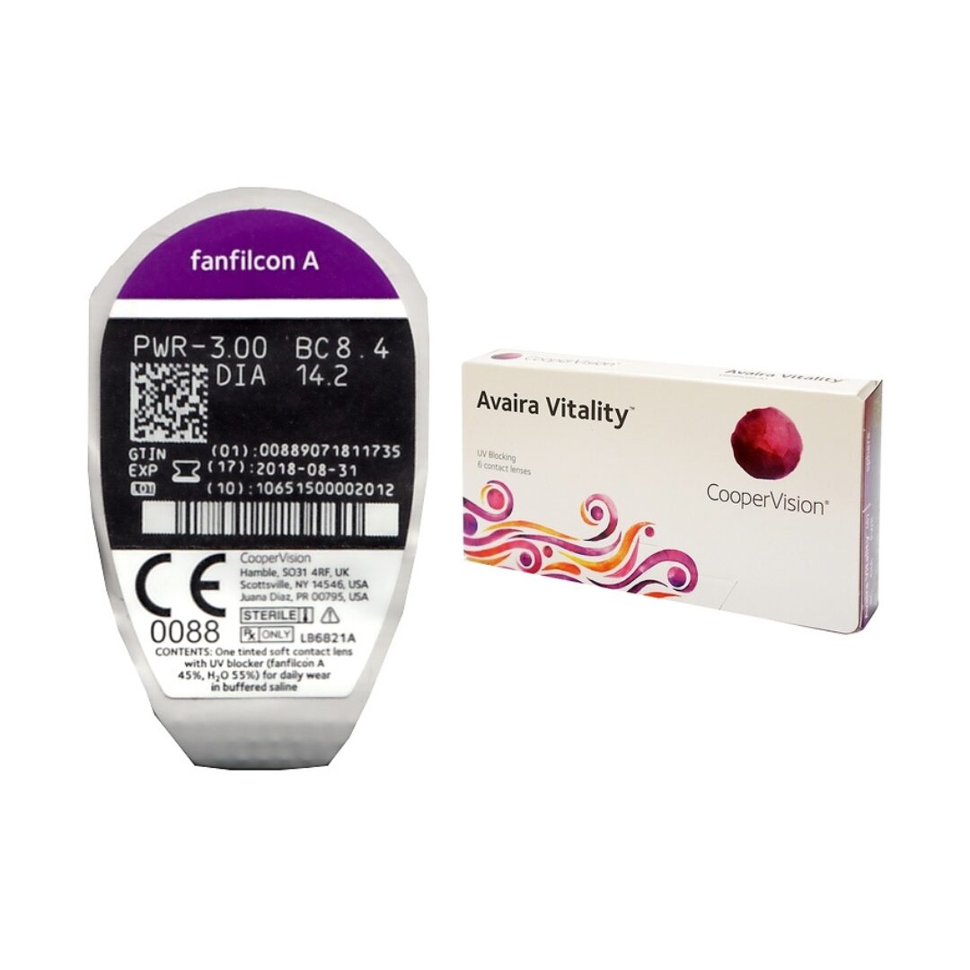 lentilles de vue Avaira CooperVision silicone hydrogel myopie boîte de 3