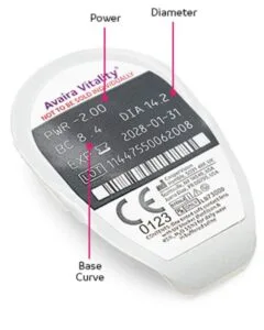 lentilles de vue Avaira CooperVision silicone hydrogel myopie boîte de 3