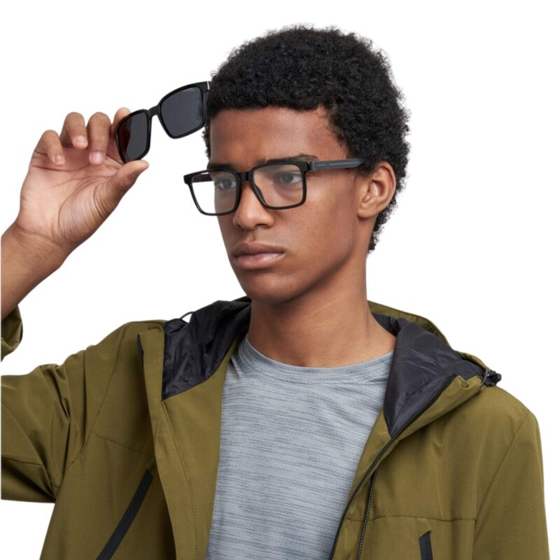 Lunettes de vue clip on Carrera CA8069/CS pour homme - Modèle carré noir avec système magnétique