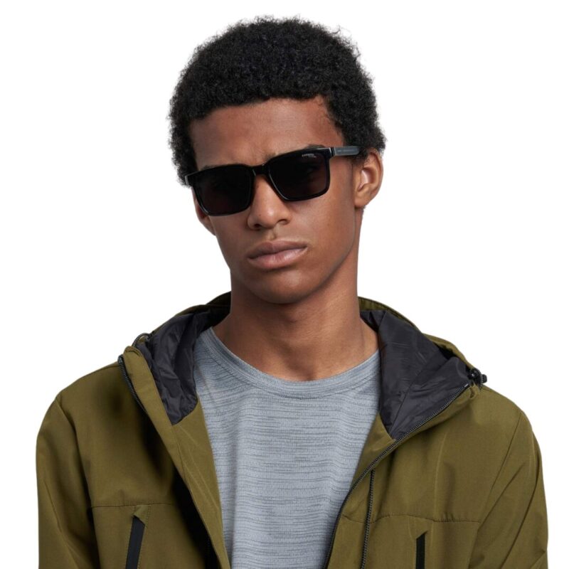 Lunettes de vue clip on Carrera CA8069/CS pour homme - Modèle carré noir avec système magnétique