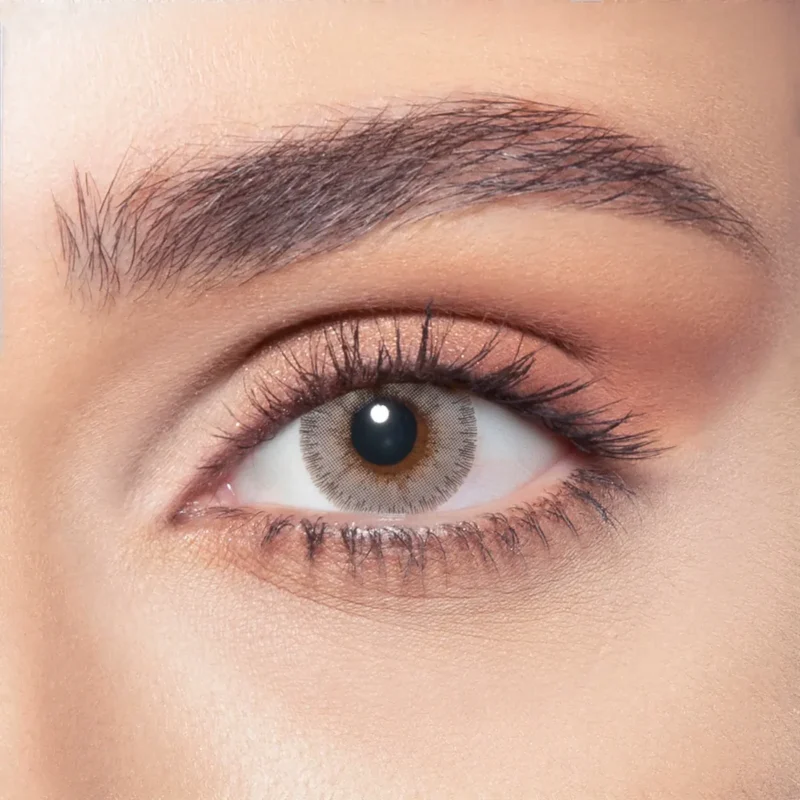 Lentilles de couleur Bella Elite Amber Gray disponibles chez Azzabi Optic Tunisie