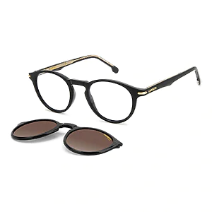 Clip on CARRERA CA297/CS monté sur lunettes de vue, système protection solaire pratique