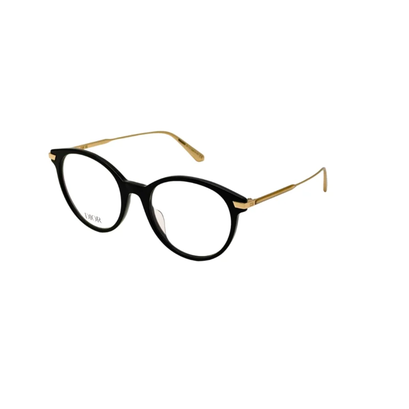 Lunettes de vue femme Dior GEMDIORO R4I 1200 noir brillant taille 52-19-140