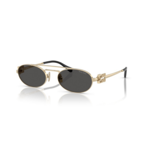 Lunettes de soleil femme Miu Miu modèle MU 54ZS, cadre doré et verres gris foncé