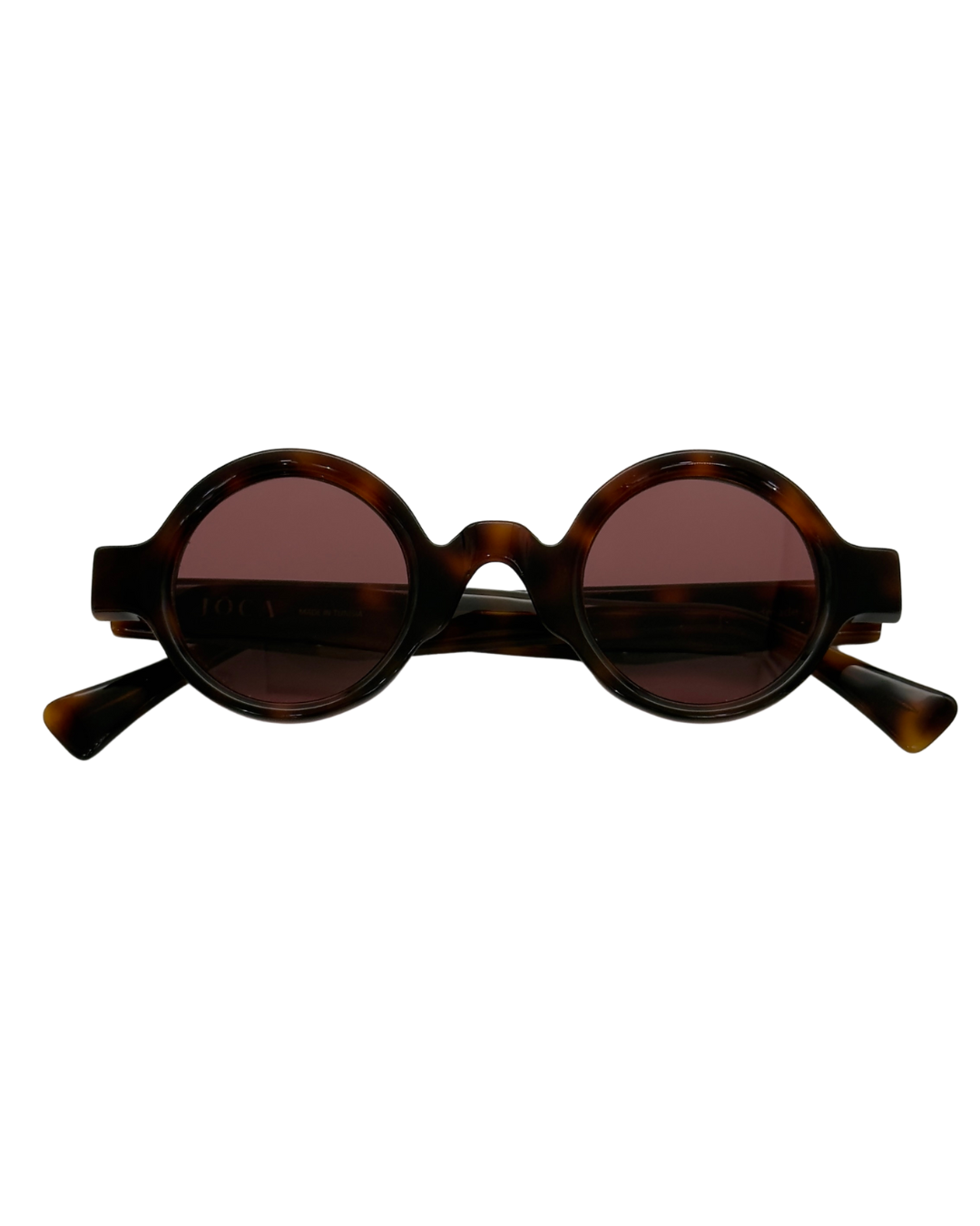 Lunettes de soleil JOCA MINI forme ronde artisanale - acétate mazzucheli fait main Tunisie - verres ZEISS