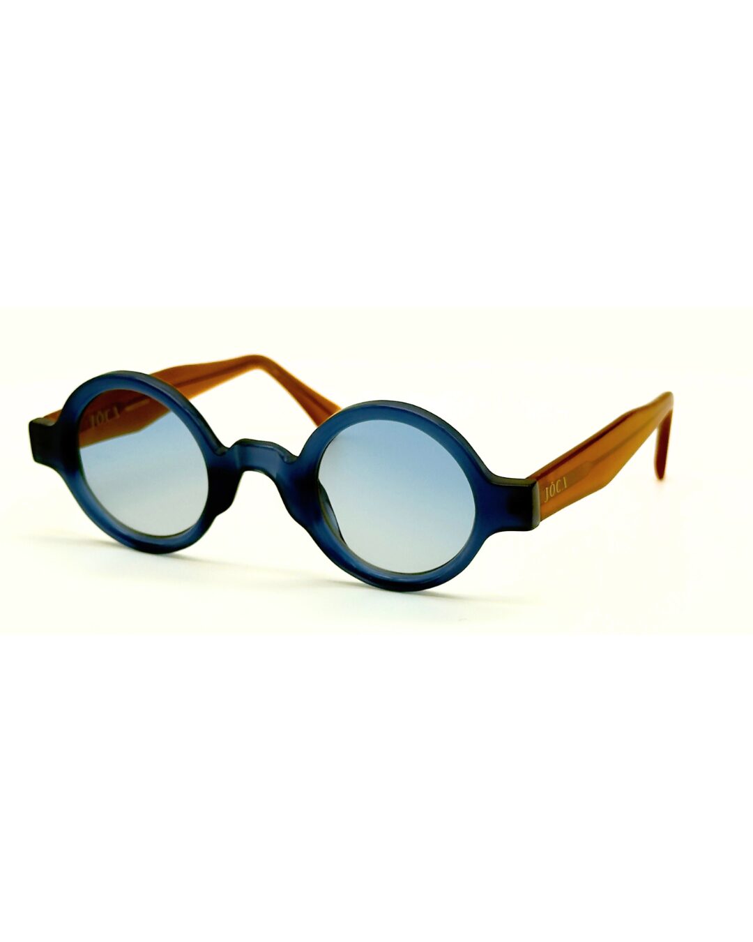 Lunettes de soleil JOCA MINI forme ronde artisanale - acétate mazzucheli fait main Tunisie - verres ZEISS