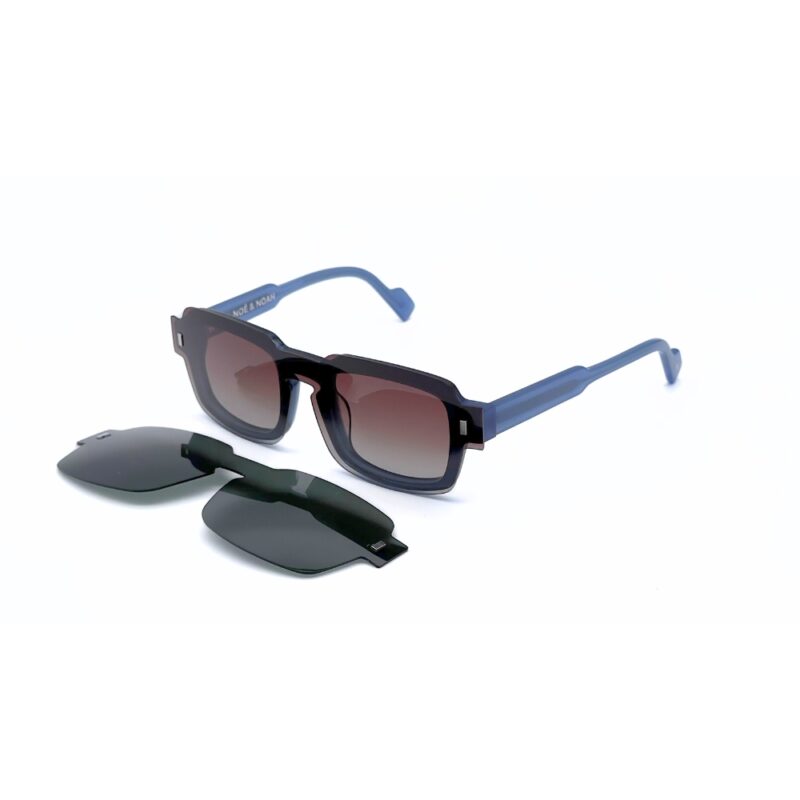 Lunettes de vue Noé & Noah modèle 12952M avec appliques solaires clip on polarisantes anti-UV