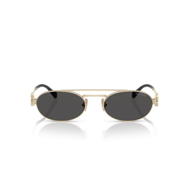 Lunettes de soleil femme Miu Miu modèle MU 54ZS, cadre doré et verres gris foncé