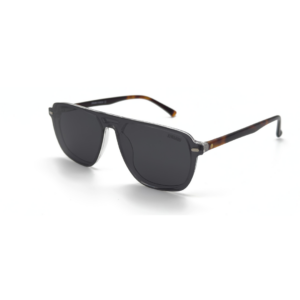 Clip on JOW&BRO modèle C2020 monté sur lunettes de vue, protection polarisée anti-UV