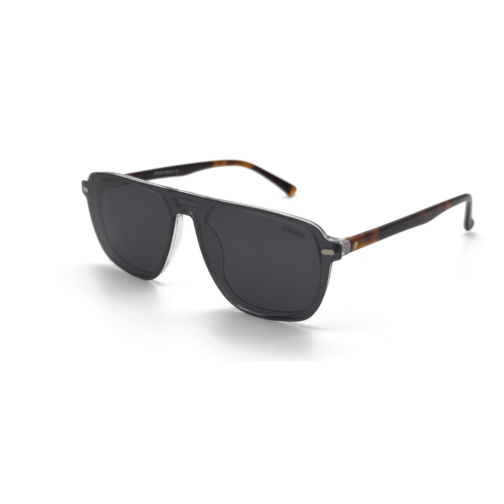 Clip on JOW&BRO modèle C2020 monté sur lunettes de vue, protection polarisée anti-UV