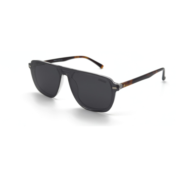 Clip on JOW&BRO modèle C2020 monté sur lunettes de vue, protection polarisée anti-UV