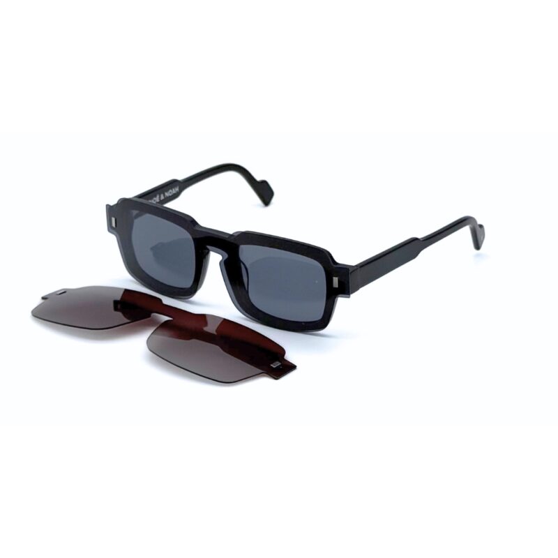 Lunettes de vue Noé & Noah modèle 12952M avec appliques solaires clip on polarisantes anti-UV