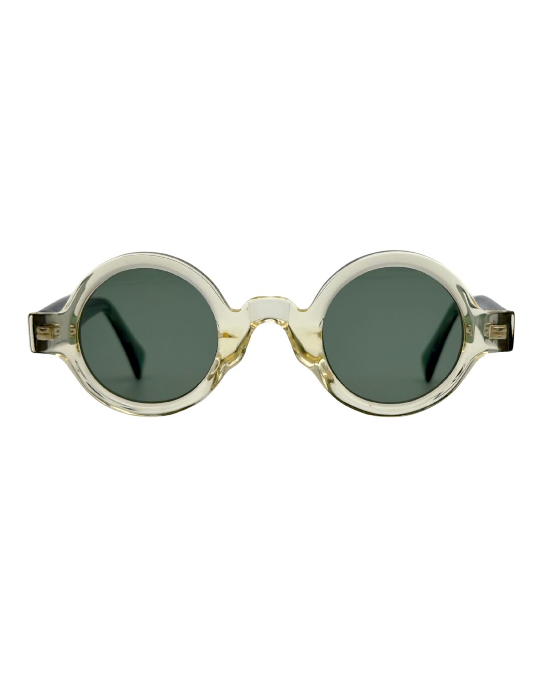 Lunettes de soleil JOCA MINI forme ronde artisanale - acétate mazzucheli fait main Tunisie - verres ZEISS