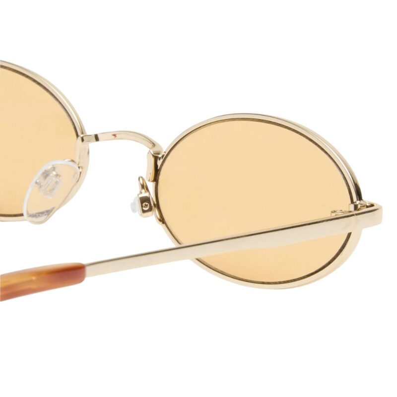 LESPECS LOVE TRAIN lunettes de soleil femme design ovale minimaliste cadre doré