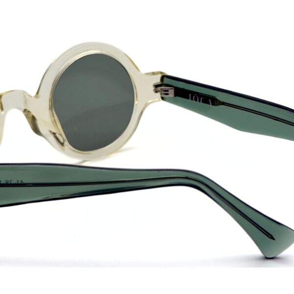 Lunettes de soleil JOCA MINI forme ronde artisanale - acétate mazzucheli fait main Tunisie - verres ZEISS