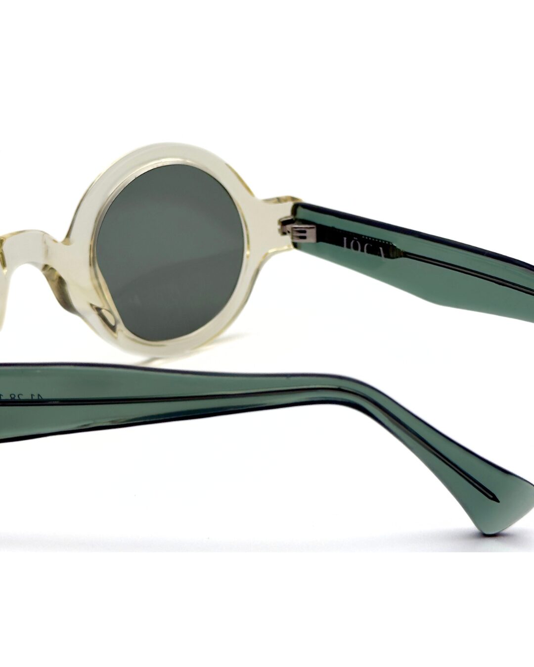 Lunettes de soleil JOCA MINI forme ronde artisanale - acétate mazzucheli fait main Tunisie - verres ZEISS