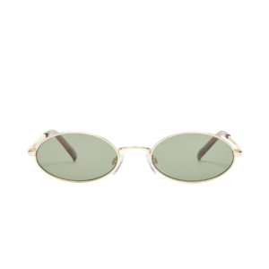 LESPECS LOVE TRAIN lunettes de soleil femme design ovale minimaliste cadre doré