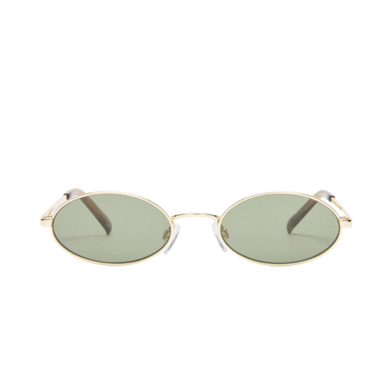 LESPECS LOVE TRAIN lunettes de soleil femme design ovale minimaliste cadre doré