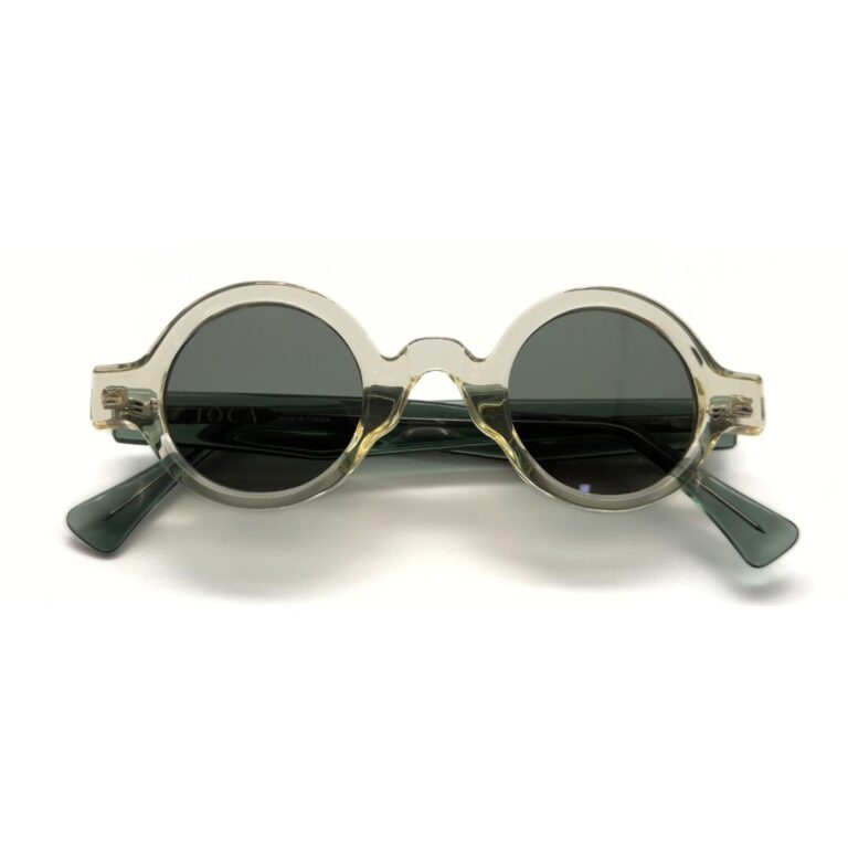 Lunettes de soleil JOCA MINI forme ronde artisanale - acétate mazzucheli fait main Tunisie - verres ZEISS