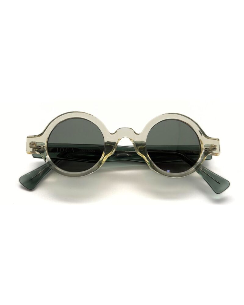 Lunettes de soleil JOCA MINI forme ronde artisanale - acétate mazzucheli fait main Tunisie - verres ZEISS