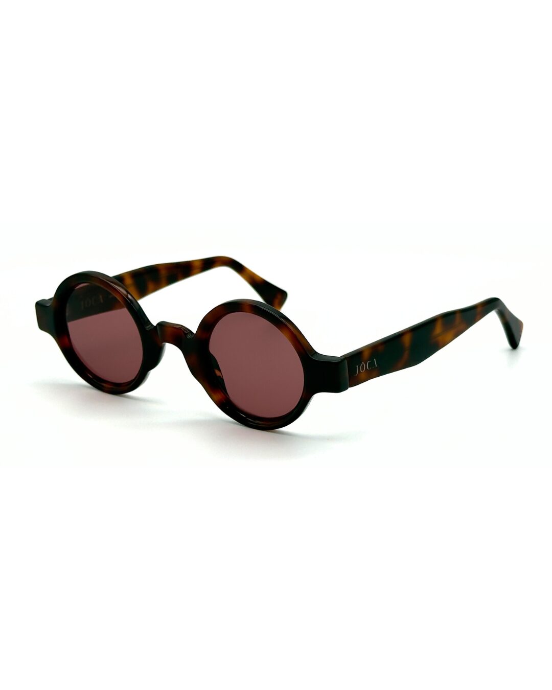 Lunettes de soleil JOCA MINI forme ronde artisanale - acétate mazzucheli fait main Tunisie - verres ZEISS