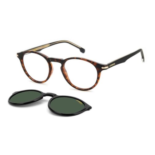 Clip on CARRERA CA297/CS monté sur lunettes de vue, système protection solaire pratique