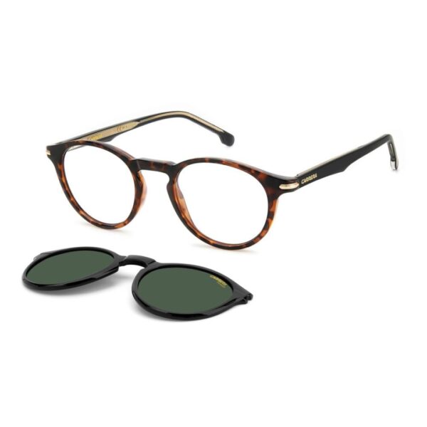Clip on CARRERA CA297/CS monté sur lunettes de vue, système protection solaire pratique