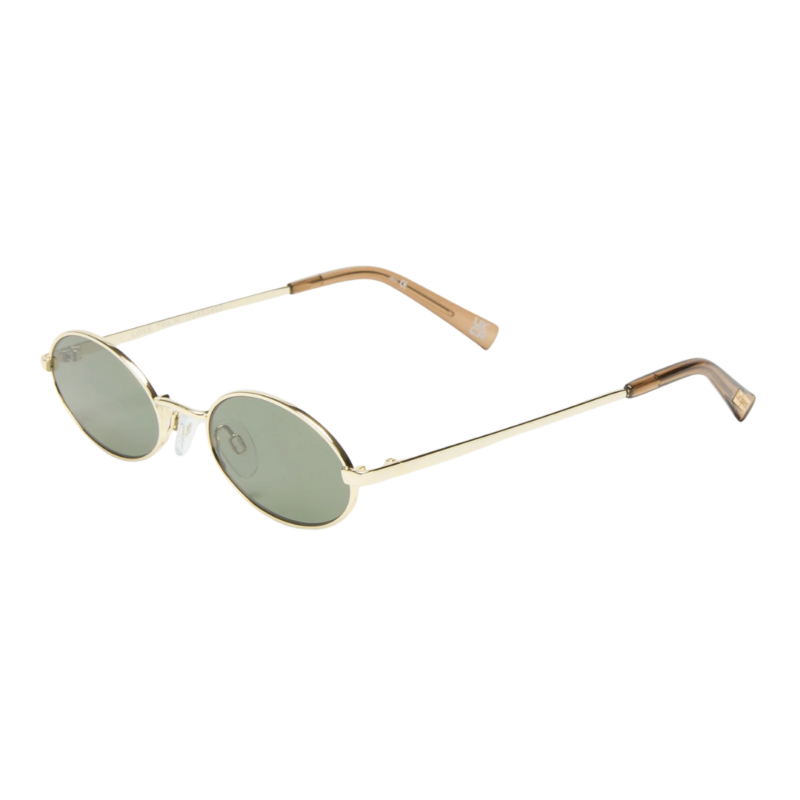 LESPECS LOVE TRAIN lunettes de soleil femme design ovale minimaliste cadre doré