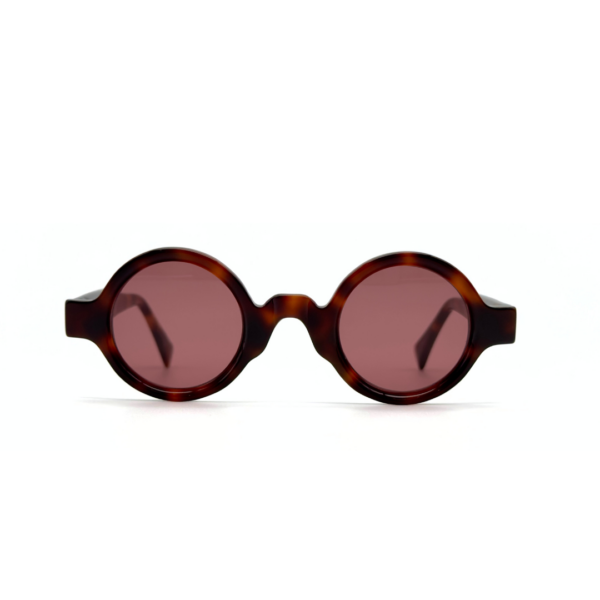 Lunettes de soleil JOCA MINI forme ronde artisanale - acétate mazzucheli fait main Tunisie - verres ZEISS
