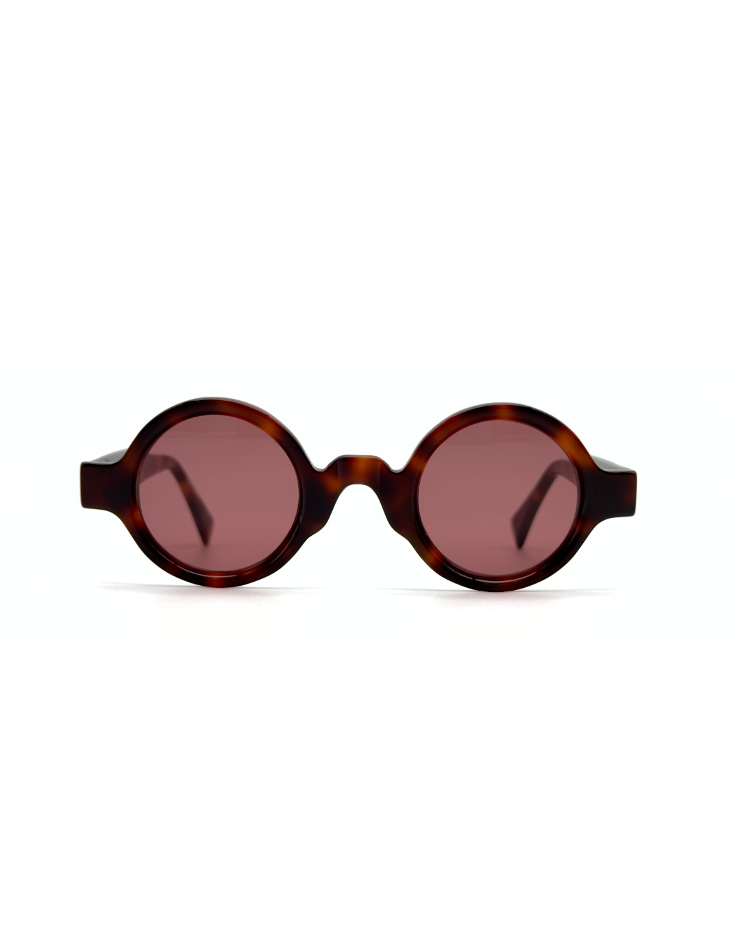 Lunettes de soleil JOCA MINI forme ronde artisanale - acétate mazzucheli fait main Tunisie - verres ZEISS