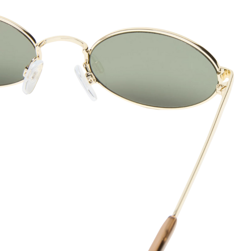 LESPECS LOVE TRAIN lunettes de soleil femme design ovale minimaliste cadre doré