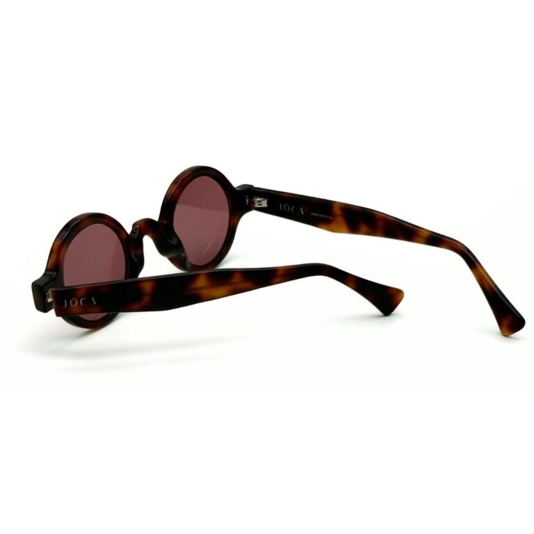 Lunettes de soleil JOCA MINI forme ronde artisanale - acétate mazzucheli fait main Tunisie - verres ZEISS