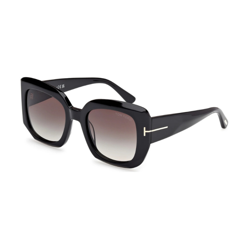 TOM FORD CARLA 02 TF1220 - Lunettes de soleil femme oversized carré TOM FORD CARLA 02 TF1220 lunettes de soleil femme monture oversized carrée