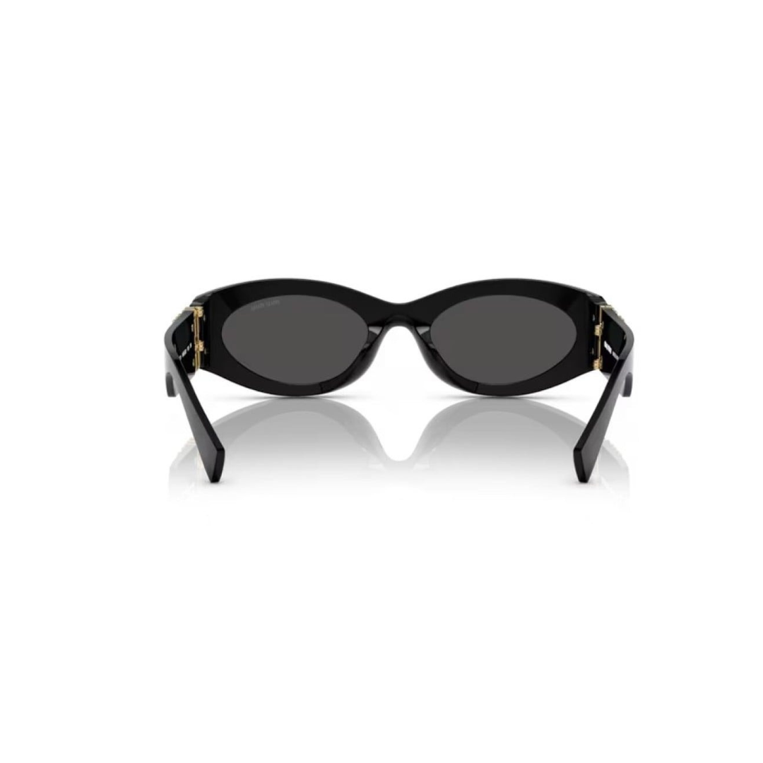 Lunettes de Soleil MIU MIU modèle SMU 11W pour femme, monture noire ronde