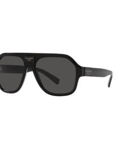 Lunettes de soleil Dolce & Gabbana modèle DG 4433 pour homme, monture noire design carré