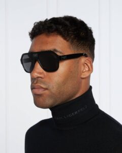 Lunettes de soleil Dolce & Gabbana modèle DG 4433 pour homme, monture noire design carré