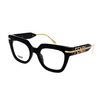 Monture de lunettes FENDI FE50065I, forme carrée en acétate pour femme.