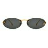 Lunettes FENDI First Crystal FE4075US gris fumé femme luxe La Marsa AZZABI OPTIC