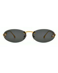 VTO Lunettes FENDI First Crystal FE4075US gris fumé femme luxe La Marsa AZZABI OPTIC